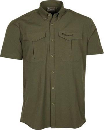 Pinewood Men ́s Everyday Travel Shortsleeve Shirt Men short-sleeved shirts Green L