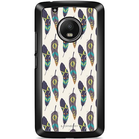 Bjornberry Skal Moto G5 Plus - Hipster Fjädrar