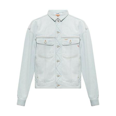 Diesel, Denim Jackets Blauw, Heren, Maat:L