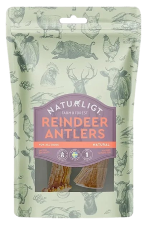 Naturligt Hundtugg Naturligt Farm & Forest Reindeer Antler 3 pcs