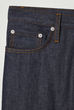 COS Homme Jean Rider Droit Selvedge in Bleu
