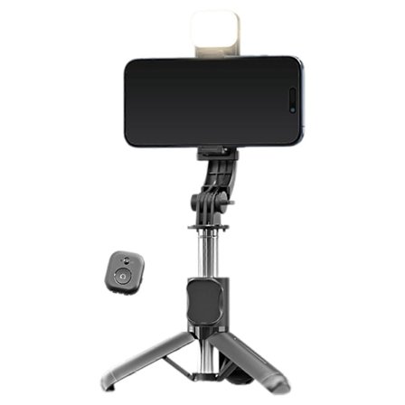 Kompakt bordstativ for telefon for videoopptak 3 lysmoduser 6 lysstyrkenivåer for reiser gruppefoto