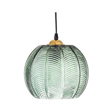 Pendel - 1 pakke pendel køkken E26 fatning grønt glas lys justerbar højde design til soveværelse stue køkken