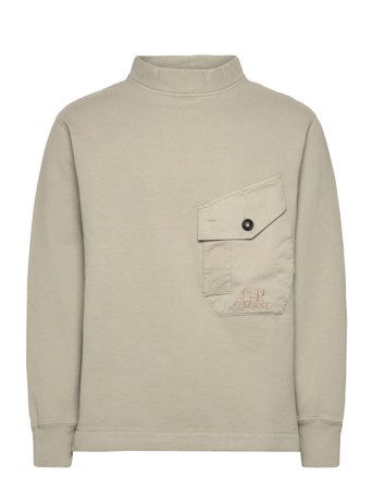 C.P. Company Mixed Funnel Neck - Beige - XS