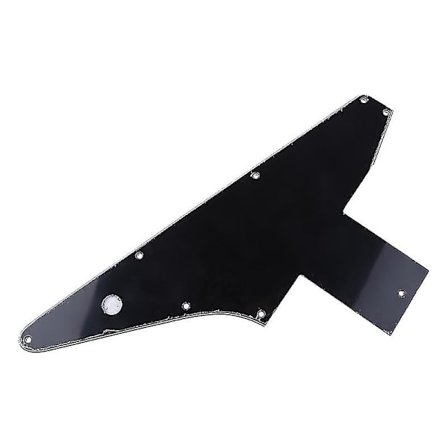3-lags Gitar Pickguard Beskyttelsesplate For Explorer Gibson '76 Reissue Svart Deler