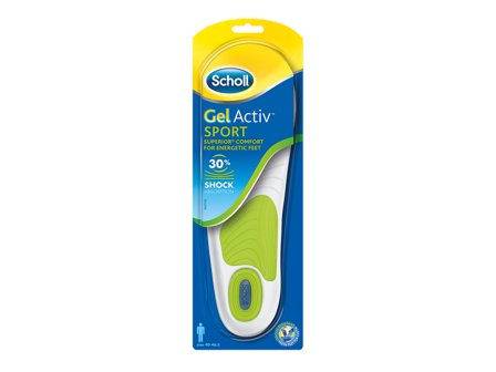 Scholl Gel Activ Sport Såle Mann, 40-46,5, 1 par