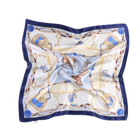 Hovedtørklæde i silke-look, trendy hårtørklæde i satin, firkantede tørklæder til kvinder, gaver, 20,8 × 20,8 tommer, SR08