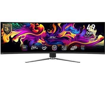 MSI-MPG 491CQP QD-OLED-Buet 49" QD-OLED-spillskjerm med 0,03 ms responstid-Monitors-Gamingskjermer 31–57 tommer
