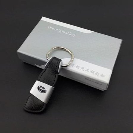 Ekte skinn Toyota nøkkelring