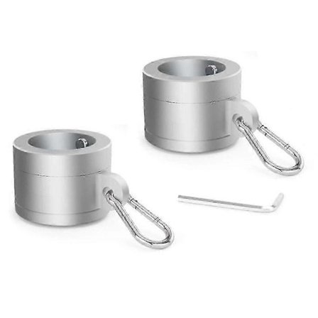 1 Par Flaggstangringer i aluminiumslegering 1 tomme, 360 graders roterende flaggmonteringsringer for flaggstang med diameter 0,75-1,02 tommer (FMY)