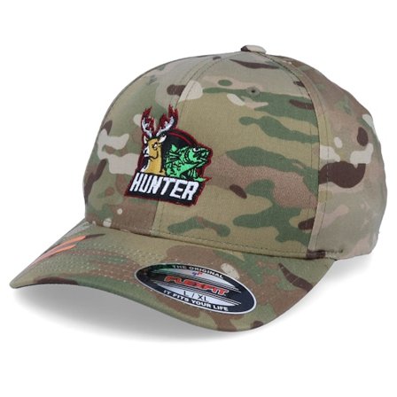 Hunter - Camo flexfit Czapka Z Daszkiem - Hunter Camo Flexfit @ Hatstore