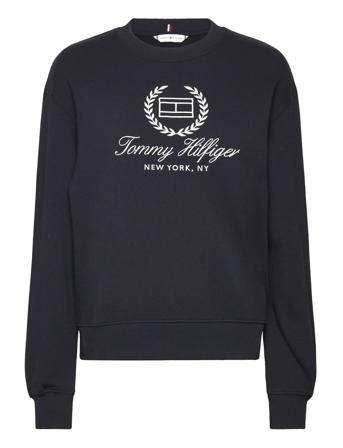 Reg Flag Script Cnk Swtshrt Blue Tommy Hilfiger