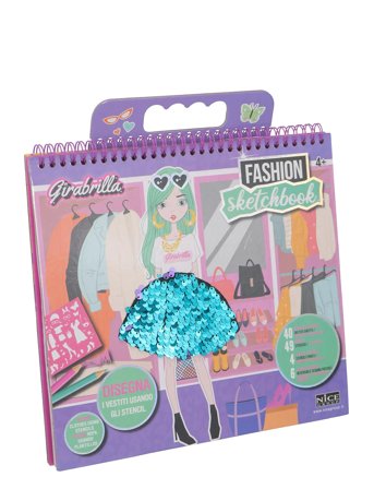 Toyrock Girabrilla Fashion Sketch Book - Blue - ONE SIZE