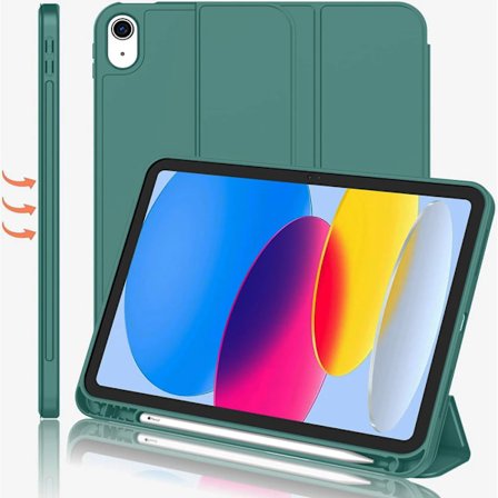 Funda Fodral för IPad 10:e Gen IPad Pro11 Air11 2024 IPad Air5 10.2 10.5 Air1 2 5:e 6:e 9.7 Magnetiskt Tablet Fodral med Pennhållare