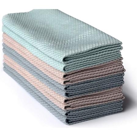 12-pack multifunktionella mikrofiberrengöringsdukar för badrum, hem, kök, kontor, bil, motorcykel, flerfärgade, 40 x 30 cm