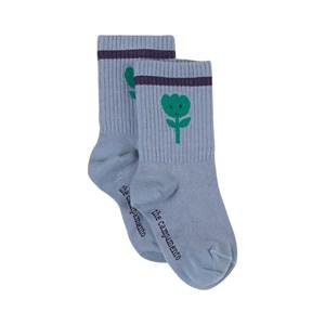The Campamento Blue Flower Socks 1-2 Years - Underwear - Size 1/2 - Blue - Junge