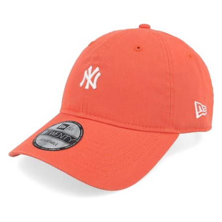 New Era - MLB Orange unconstructed Casquette - New York Yankees Mini Logo 9TWENTY Orange Dad Cap @ Hatstore