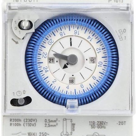 Mekanisk timer, timer 250VAC 16A timerrelé high-end kontrollbrikke 15 minutter