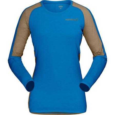 Norrøna Women's Bitihorn Wool Shirt (2020) Women base layer tops Blue S