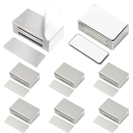 8-pak selvklebende skapdørlåser med magnet