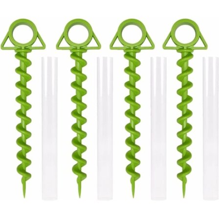 Telttatit, Muoviset Telttatit, Leirintätelttatit, Telttatarvikkeet Muoviputkilla, Sopii Ulkoilma Leirintään, Auringonsuojaan, Vaellukseen, 4kpl (