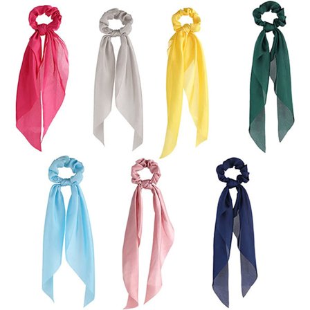 7 stk. hårbånd, hårbånd med sløjfe, elastiske hårbånd, Pon