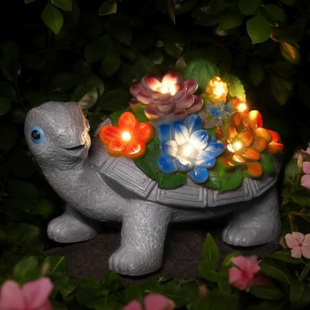 Solar Turtle Garden Decoration - LED-puutarhapatsaat ulko- ja sisätiloihin. Täydellisiä lahjoja naisille, äidille, isoäidille
