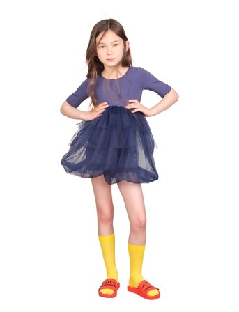 THE ANIMALS OBSERVATORY Peacock Kid Fancy Dress Blue - Blue - 3 Y
