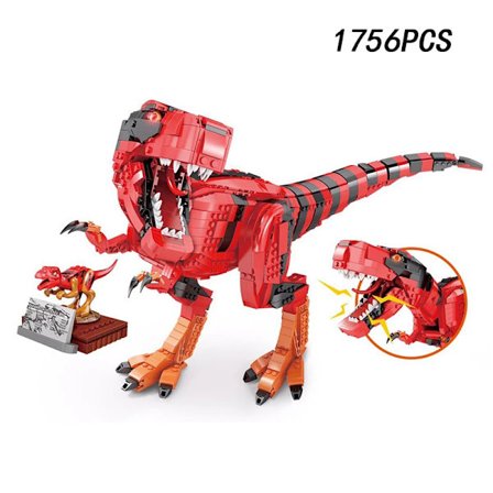 Ny MOC 2250 delar Jurassic Dino World Brachiosaurus Byggset Klossar Tegel Röst Dinosaurier Park Figurer Leksaker Barnpresenter