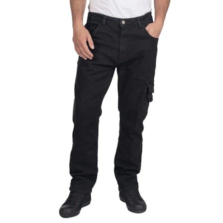 Lee Cooper Herr Jeans med Stretch, Denim, 34R Svart