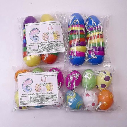 Påskäggsskal 2.5" Äggskal i flera storlekar Öppna Äggleksak [D]