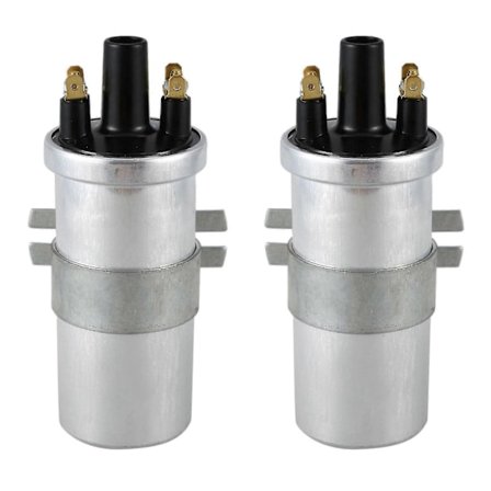 2x Lucas Dlb101 12 Volt 3 Ohm - Tändspole utan förkopplingsmotstånd