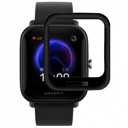 2-PACK AmazFit Bip U Pro FullFrame 3D karkaistu lasi 0,26mm 9H