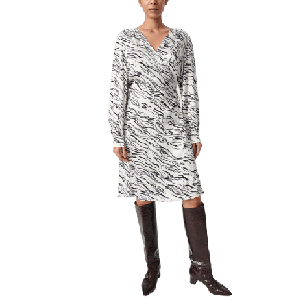 Soaked In Luxury SLVinka Wrap Dress Klänningar Dam Svart M