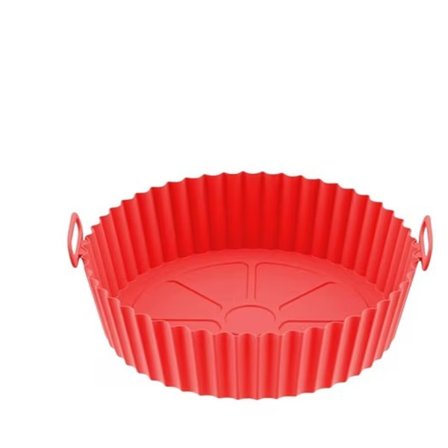 Silikonimuotti Air Fryer, Uudelleenkäytettävä silikonimuotti Air Fryer silikonikulho – konepesun kestävä