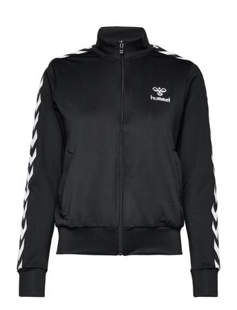 Hmlnelly 2.0 Zip Jacket Sweatshirt Trøje Sort Hummel