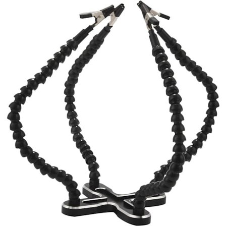 Loddestasjon med fleksible armer 4 stk Loddejernsholder Tredje hånd hjelpeverktøy Loddeverktøy Reparasjon Reparasjon Loddeverktøy