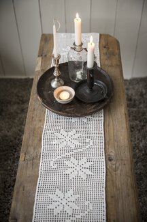 Löpare med åttabladsros