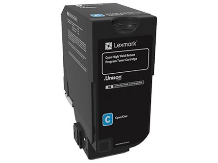 Lexmark Toner 74C2HC0 cyan - Lyreco - Toner och bläck - Tonerkassetter - Toner Lexmark