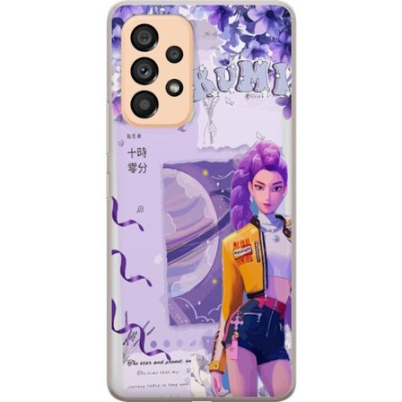 Kompatibelt Mobilskal till Samsung Samsung Galaxy A53 5G Kpop Demon Hunters Rumi Lila Planet Kosmisk Idol Stil Fantasy