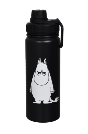 Mummi Drikkeflaske-thermo Mummitrollet Sort 550ml stål