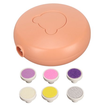 Baby Negleklipper Sikker Roterende Elektrisk Neglefil med 6 Slipehoder for Barn