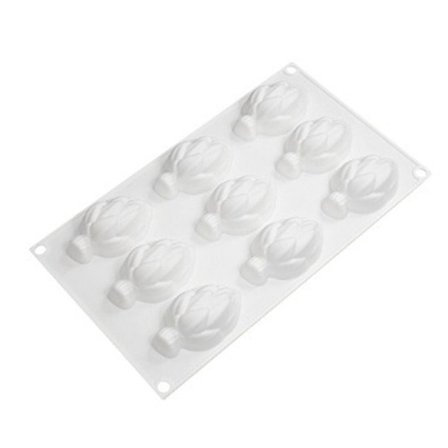 9 Cavity 3D Artiskok Silikone Kageform Mousse Forme