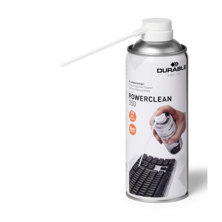DURABLE Tryckluft flamsäker 350ml - Lyreco - Datorprodukter - Datorrengöring - Tryckluft