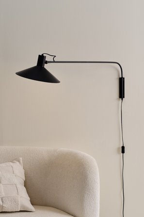 Jotex - LOUISIANA vegglampe Svart - Kjøp Vegglamper hos Jotex