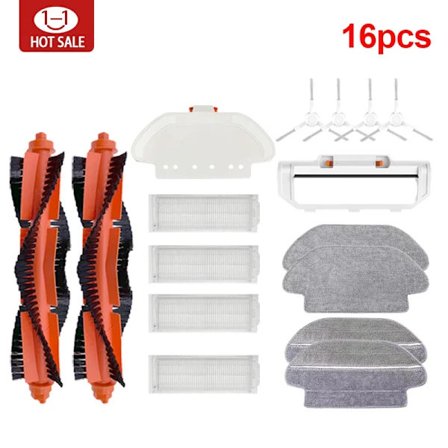 Robotti-imuri Xiaomi pääsiveltimelle Hepa-suodatin Moppi Osa Pro STYTJ02YM 2S 255., Conga, Viomi V2, PRO, V3, SE, Xiaomi, Mi, ata, jia, 3490