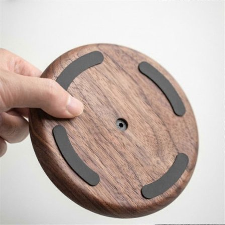 Hörlursställ Svart Valnöt Massivt Trä Hörlursställ - Monterat Trähörlursställ Enkel Disp