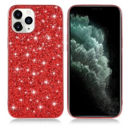 Glitter etui til iPhone 12 Pro Max - Rød Red