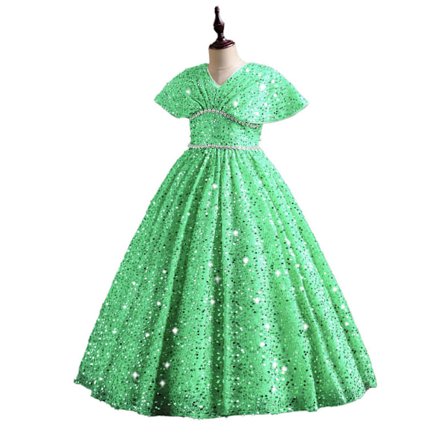 Tyttöjen juhlamekko, sekavenki, muodollinen, tyylikäs syntymäpäivämekko