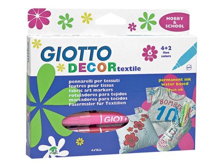 GIOTTO Textilfärgpenna Decor 12/fp - Lyreco - Skola och förskola - Målarfärg och tillbehör - Textilfärg